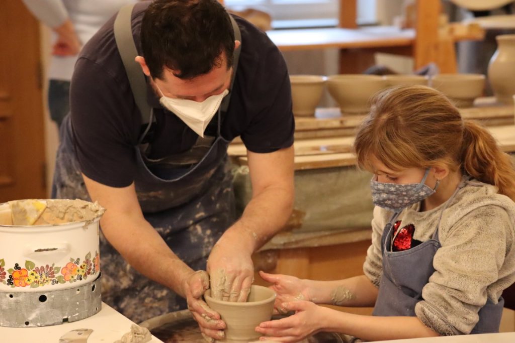 We make pottery at Josef's