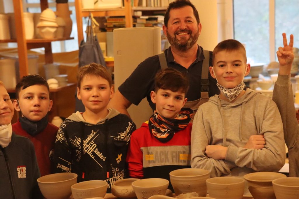 We make pottery at Josef's